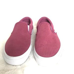 Vans Slip On Skate Shoe-Burgundy